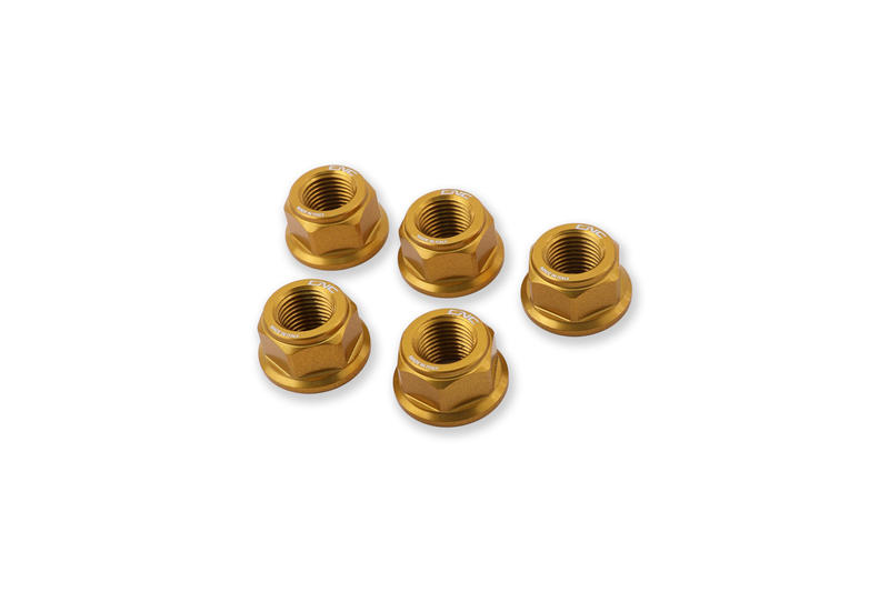 REAR SPROCKET NUTS M10X1.0 Gold