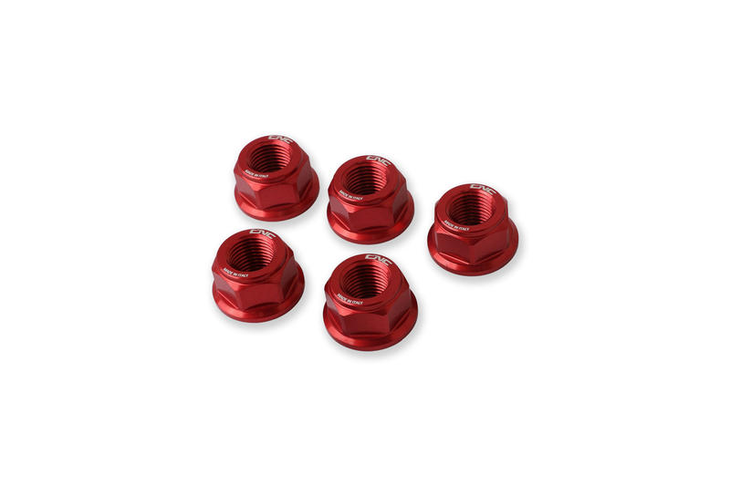 REAR SPROCKET NUTS M10X1.0 Red