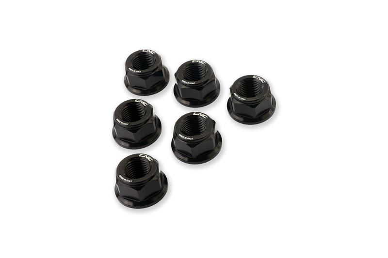 Nuts ring gear M10x1.25 6pcs Black
