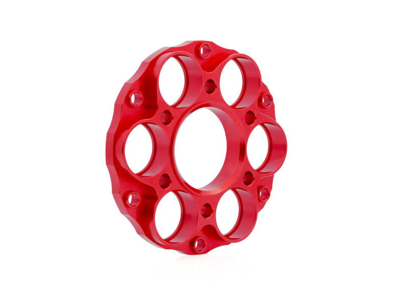 Cush drive hub flange Ducati Red