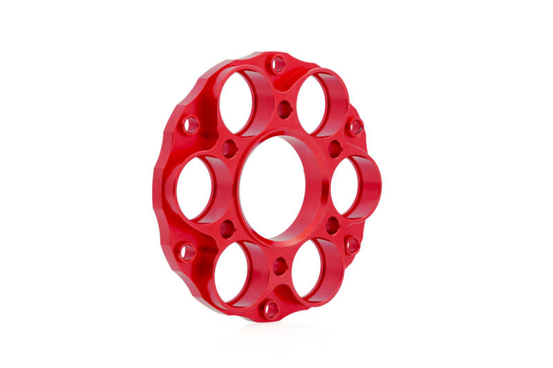 Cush drive hub flange Ducati Red
