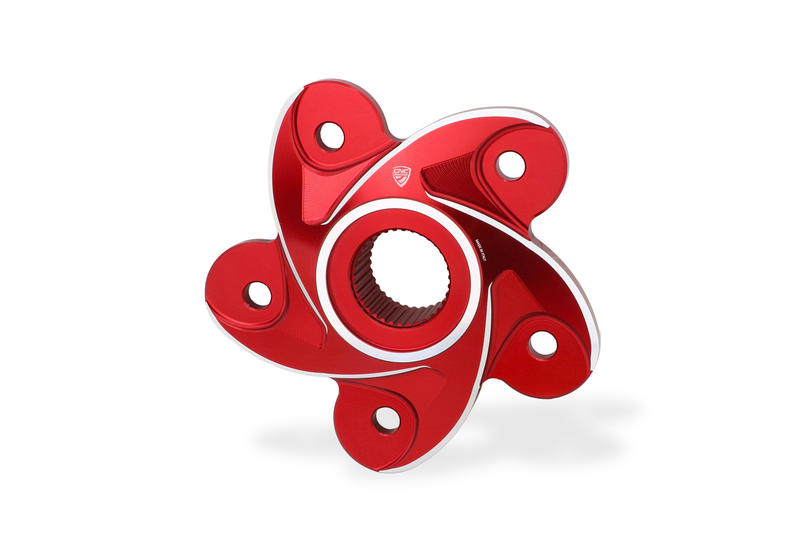 Rear sprocket flange Ducati - Bicolor version Red/Silver