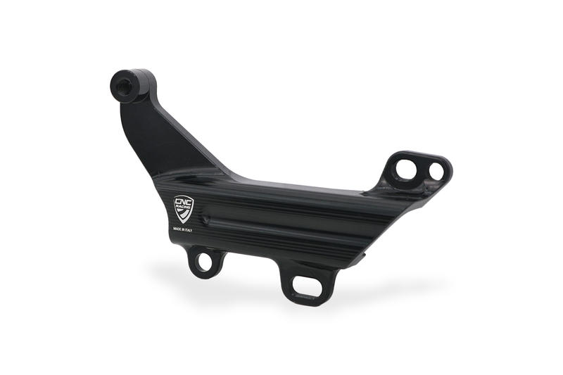 Brake lines cover with fluid tank bracket Ducati Black