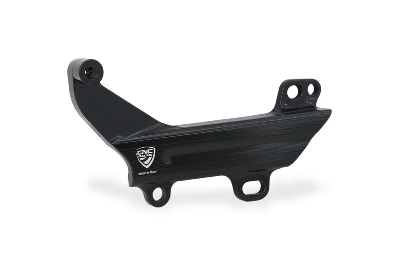 Brake lines cover with fluid tank bracket Ducati Black