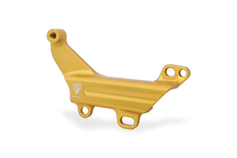 Brake lines cover with fluid tank bracket Ducati Gold