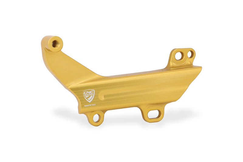 Brake lines cover with fluid tank bracket Ducati Gold