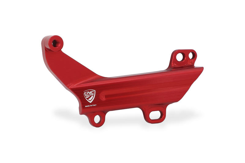 Brake lines cover with fluid tank bracket Ducati Red