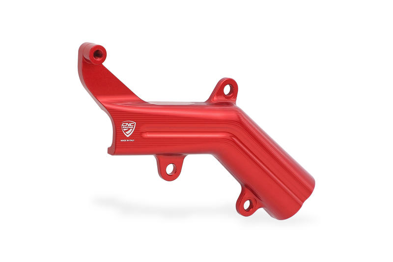 Brake lines cover with fluid tank bracket Ducati Red