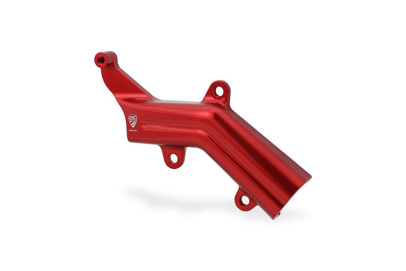 Brake lines cover with fluid tank bracket Ducati Red