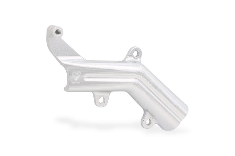 Brake lines cover with fluid tank bracket Ducati Silver