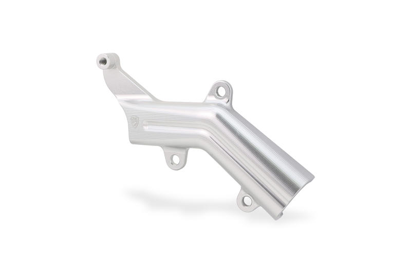 Brake lines cover with fluid tank bracket Ducati Silver