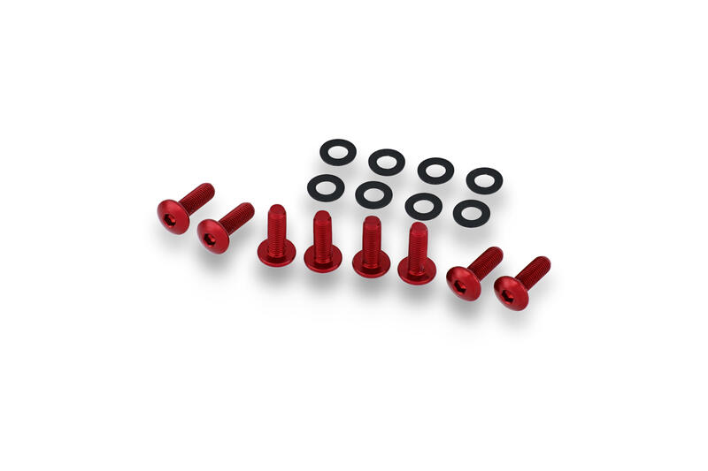 Screen bolt kit - Ducati Red