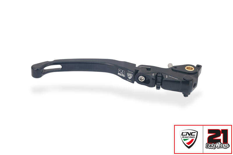 Brake lever RACE EVO Folding For Brembo Semi-Radil Master Cylinders - Troy Bayliss Limited Edition Black/Black