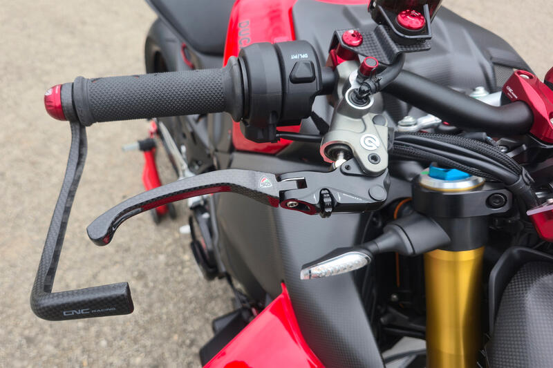 Brake Lever RACE EVO Folding Glossy Carbon For Brembo Semi-radial Master Cylinders Black