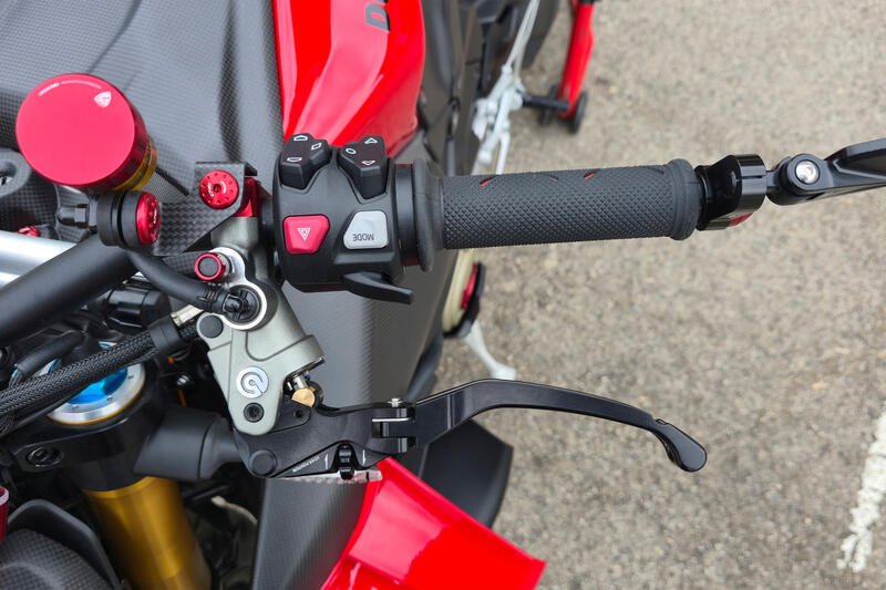 Clutch lever RACE EVO Folding For Brembo Semi-Radial Master Cylinders - Troy bayliss Limited Edition Black/Black