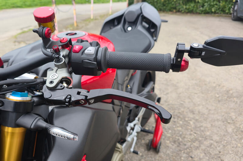 Clutch lever RACE EVO Folding For Brembo Semi-Radial Master Cylinders Black/Black