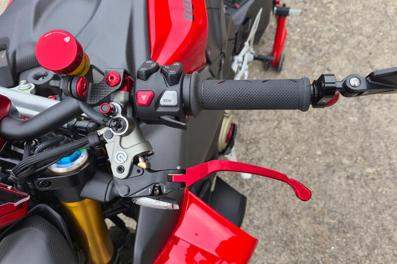 Clutch lever RACE EVO Folding For Brembo Semi-Radial Master Cylinders - Troy bayliss Limited Edition Red/Black