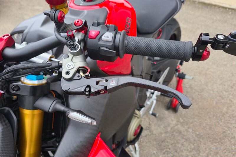 Clutch Lever Race EVO Folding Matt Carbon for Brembo semi-radial master cylinders Black