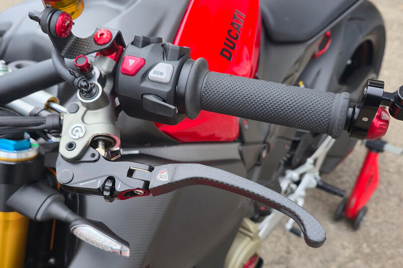 Clutch Lever Race EVO Folding Matt Carbon for Brembo semi-radial master cylinders Black