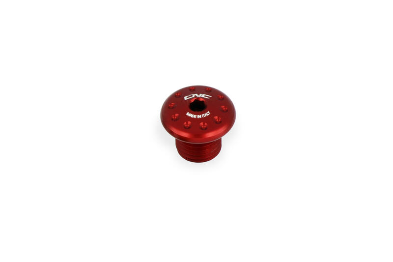Mirror Blanking Plug M8 - Thread RH Red