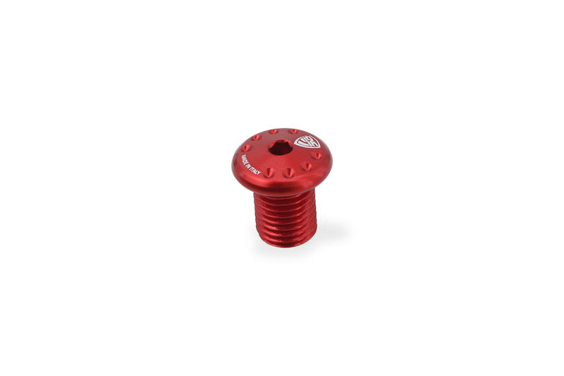 Mirror Blanking Plug M10 - Thread RH Red