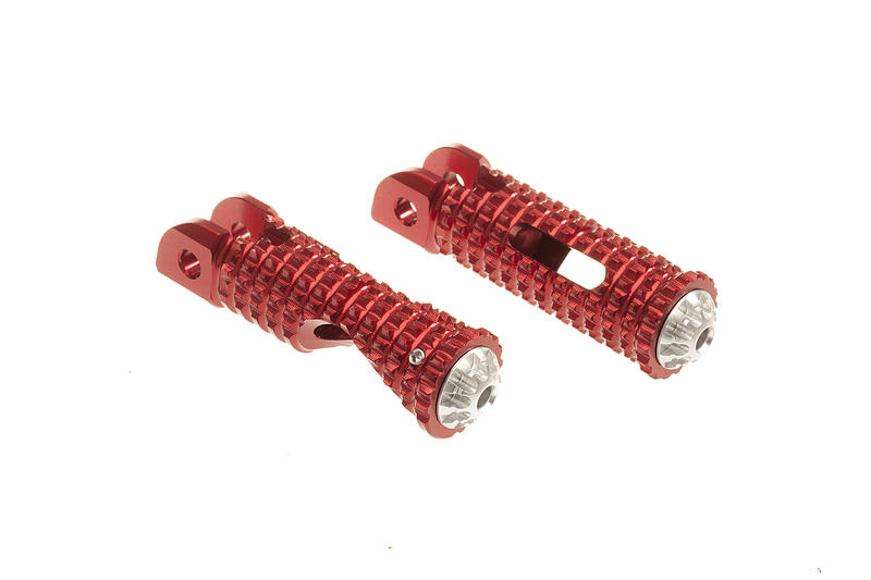 Footpegs for stock passenger rear sets Ducati MV Agusta Red