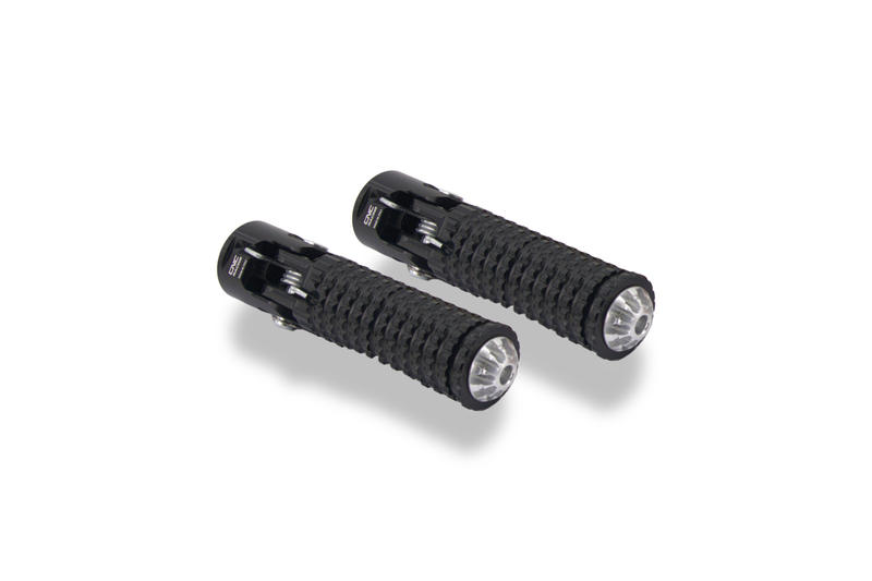 Footpegs folding universal - Comfort Black