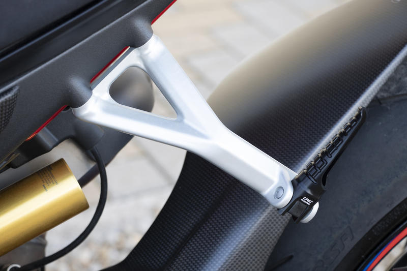 Footpegs for OEM rearsets Ducati LIGHT - passenger Black
