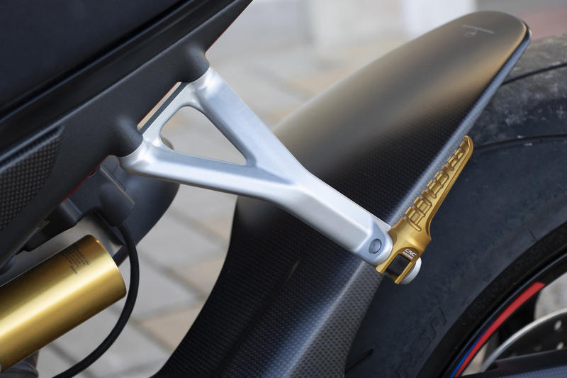 Footpegs for OEM rearsets Ducati LIGHT - passenger Gold