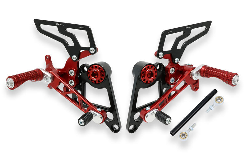 Adjustable rear sets Ducati Monster 696 796 1100 Red