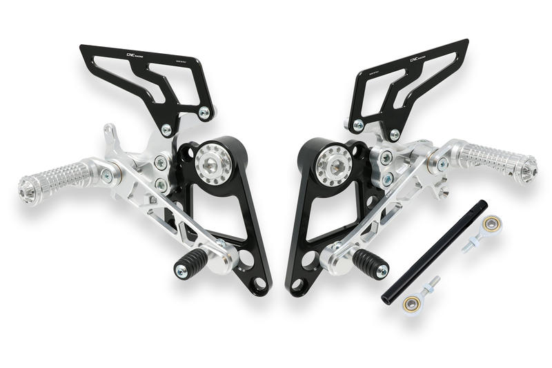 Adjustable rear sets Ducati Monster 696 796 1100 Silver