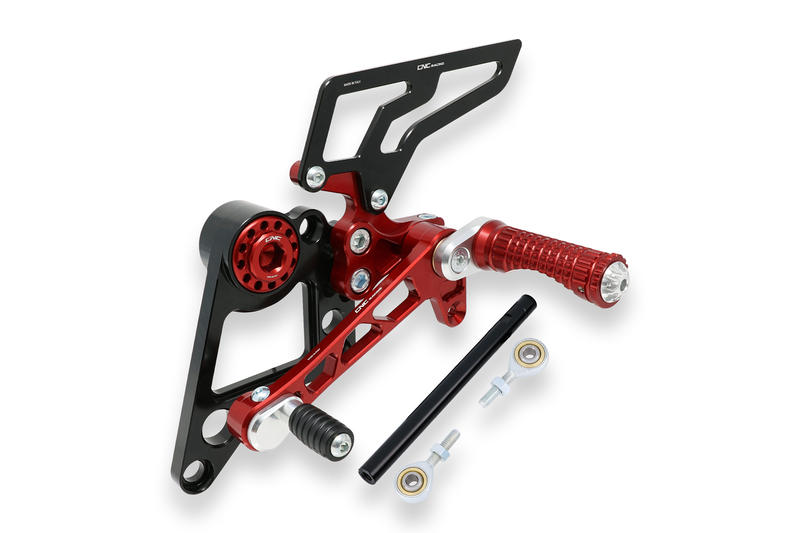 Adjustable rear sets Ducati Monster S2R S4R S4RS Red