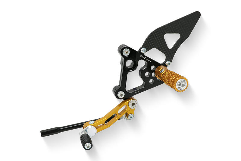 Adjustable rear sets Ducati 848 1098 1198 Gold
