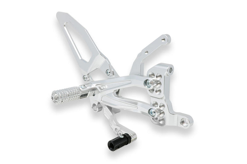 Pedane regolabili Ducati per serie Panigale V4 Silver