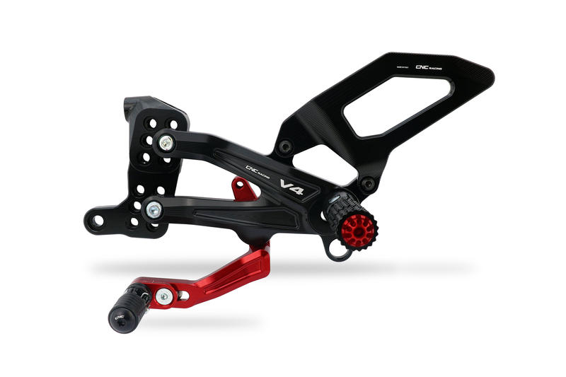 Adjustable rearsets Ducati Streetfighter V4 Black/Red
