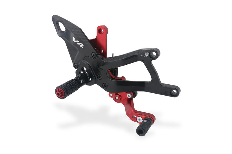 Adjustable rearsets Ducati Panigale V4 Black/Red