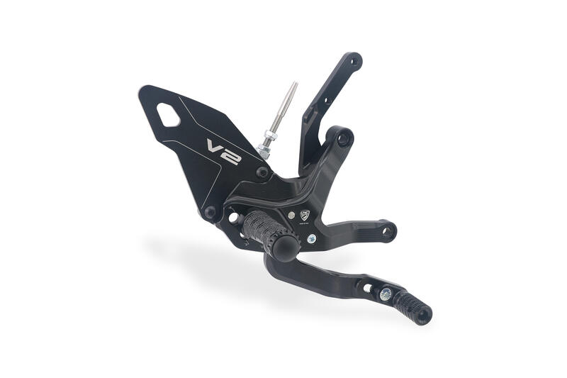 Adjustable Rearsets Ducati Panigale V2 MY2025 Black