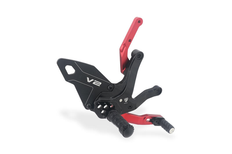 Adjustable Rearsets Ducati Streetfighter V2 MY2025 Black/Red