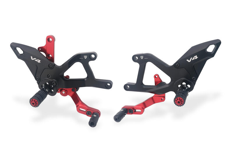 Adjustable rearsets Ducati Streetfighter V4 MY2025 Black/Red