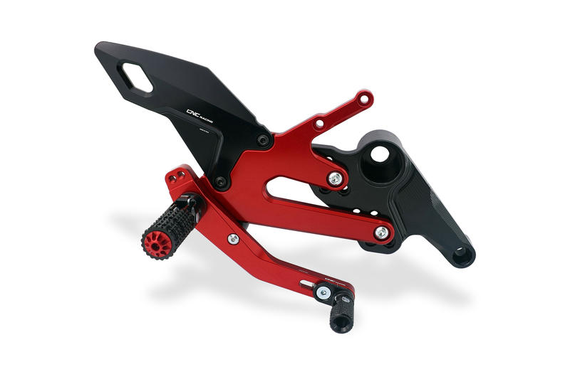 Adjustable rear sets Aprilia RS 660 - Tuono 660 Black/Red