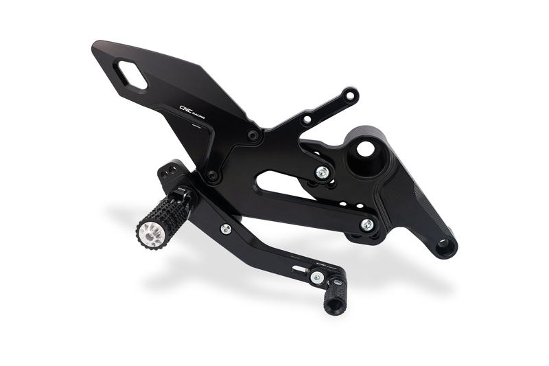 Adjustable rear sets Aprilia RS 660 - Tuono 660 Black