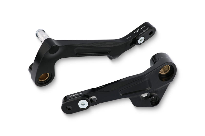 Gear/Rear brake levers kit Ducati Multistrada - SLIDE Black