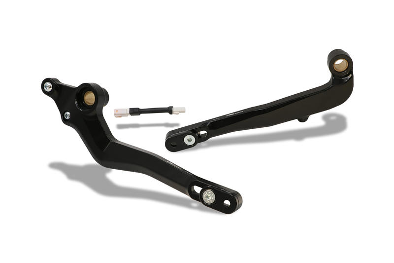 Gear/Rear brake levers kit Ducati Hypermotard 950 - SLIDE Black