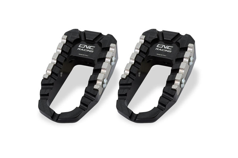 Footpegs kit TOURING - driver Black