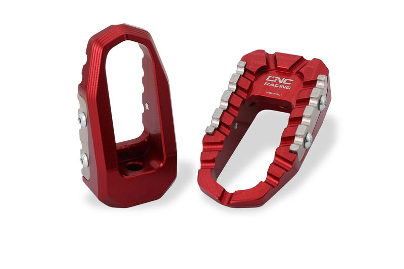 Footpegs kit TOURING - driver Red