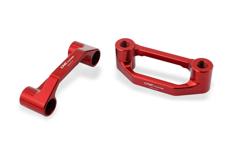 Rear footrest blanking plates Aprilia Red