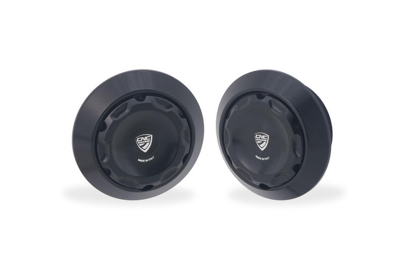 Central bolt caps kit for OEM rearsets Ducati Multistrada V2 MY2025 and Hypermotard V2 MY2026 Black