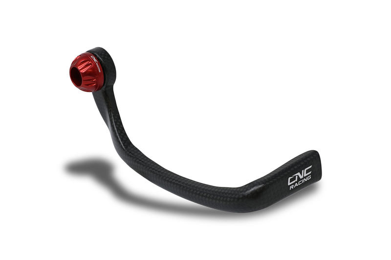 Brake-Guard Carbon Race - Protection front brake lever glossy carbon Red