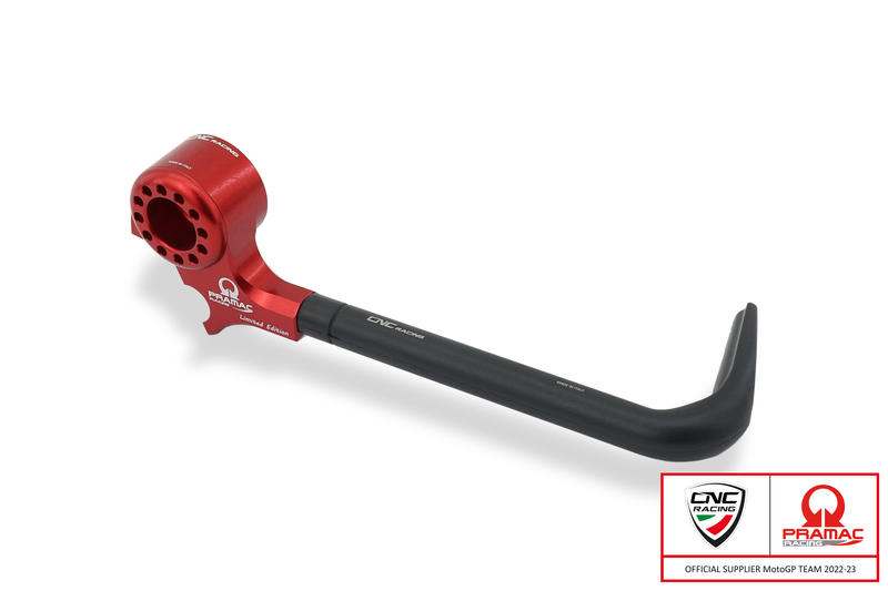 Lever-Guard Street - Protection front brake lever with bar-end mirror housing - Pramac Racing Limited Edition Red