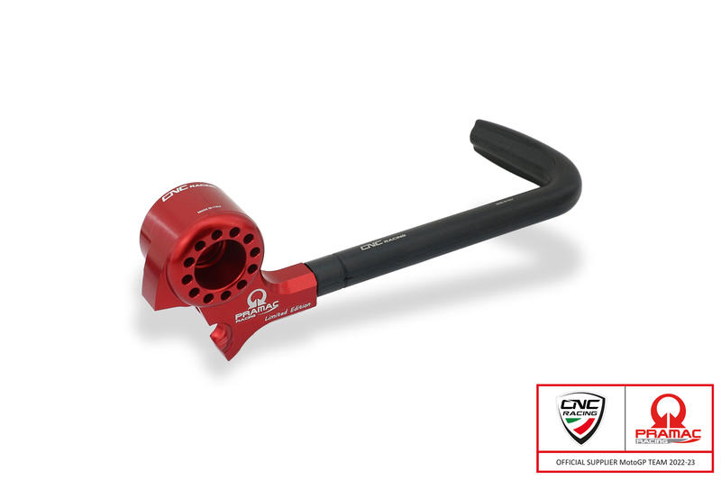 Lever-Guard Street - Protection front brake lever with bar-end mirror housing - Pramac Racing Limited Edition Red